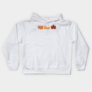 Fall Pumpkin Spice Latte Season Kids Hoodie